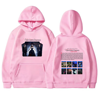 2024 Vampire Diaries Fashion Street Wear Y2k Hanorac Harajuku Casual Hanorac fleece Hanorac cu mânecă lungă Imprimat