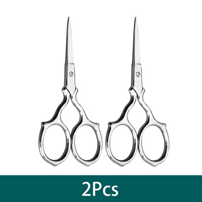 1/2Gb Retro šķēres aplauzums Izturīgs nerūsējošā tērauda izšuvums nagu šķēres purngals ragveida šķēres Skaistuma aplauzums šūšanas rīki