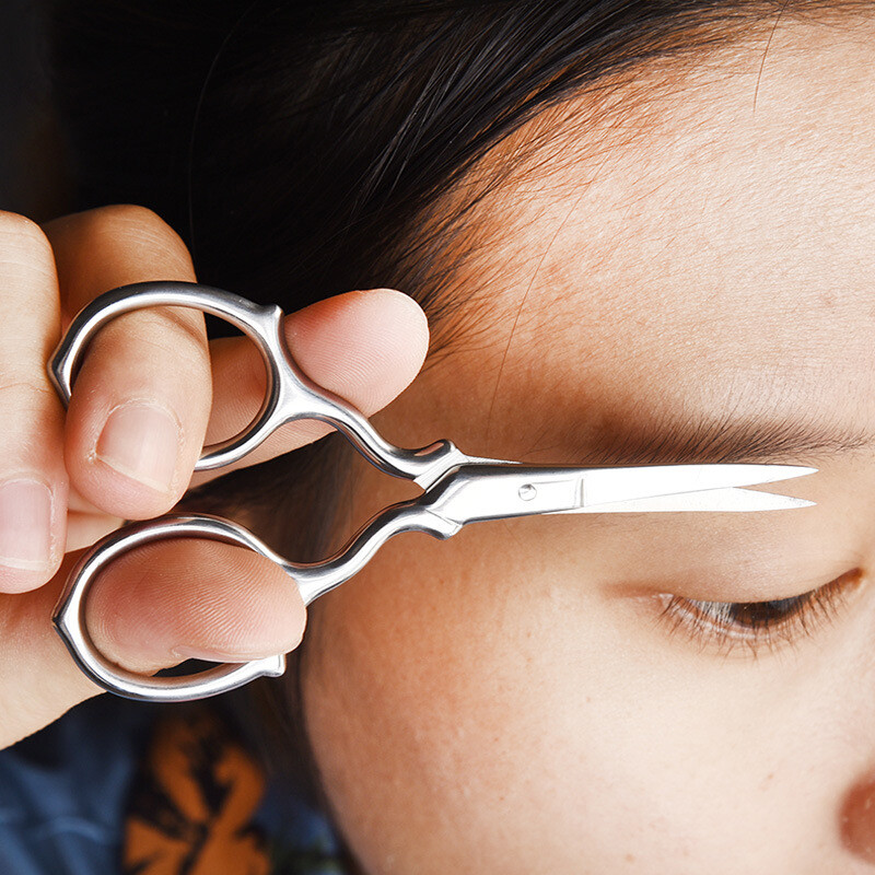 1/2Gb Retro šķēres aplauzums Izturīgs nerūsējošā tērauda izšuvums nagu šķēres purngals ragveida šķēres Skaistuma aplauzums šūšanas rīki