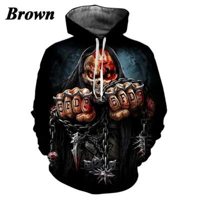 Muške i ženske majice s kapuljačom Five Finger Death Punch s 3D ispisom Ležerne jesenske i zimske majice s kapuljačom Hip-hop Rock majica s kapuljačom