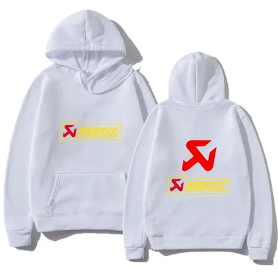 Hanorace de modă 2024, pentru bărbați, țeavă de eșapament, pulover Akrapovic, ocazional supradimensionat, respirabil, cu glugă, cu grafic pentru tineret, îmbrăcăminte stradală S-4XL