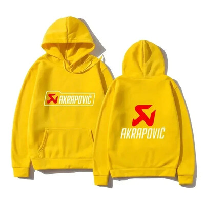 Hanorace de modă 2024, pentru bărbați, țeavă de eșapament, pulover Akrapovic, ocazional supradimensionat, respirabil, cu glugă, cu grafic pentru tineret, îmbrăcăminte stradală S-4XL