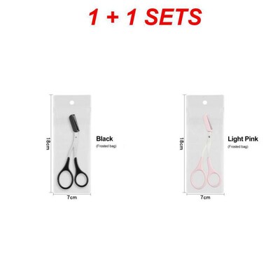 2/3/4SETS Antakių žirklės Profesionalios siuvimo žirklės Antakių formavimo įrankis Makiažo įrankiai Antakių skutimosi peilis