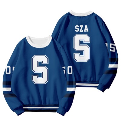 Reper SZA JERSEY SOS 3D Print Muška jakna Uska jakna sa stojećim ovratnikom i patentnim zatvaračem Muška trenirka Ulična Hip Hop majica s kapuljačom