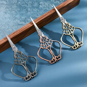 Vintage retro käärid tikandid roostevabast terasest otstega õmbluskäärid Käsitöö isetegemise tööriistad antiiksete käsitööõmblustööriistade jaoks