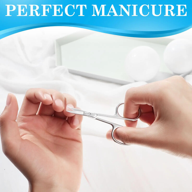 Nagu šķēres Profesionālās kutikulas šķēres manikīra šķēres bārdai/ūsām, ausīm, sejas matiem, uzacīm, skropstām sievietēm
