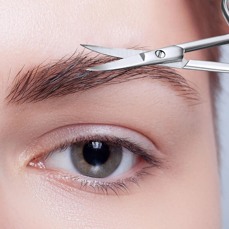 Nagu šķēres Profesionālās kutikulas šķēres manikīra šķēres bārdai/ūsām, ausīm, sejas matiem, uzacīm, skropstām sievietēm