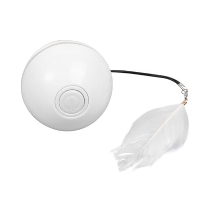 Minge de jucărie interactivă cu LED pentru pisici, 360°, rotativă automată, accesorii pentru pisici, jucării cu funcție de încărcare prin USB.