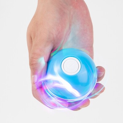 Minge de jucărie interactivă cu LED pentru pisici, 360°, rotativă automată, accesorii pentru pisici, jucării cu funcție de încărcare prin USB.