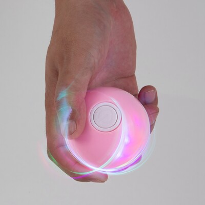 Minge de jucărie interactivă cu LED pentru pisici, 360°, rotativă automată, accesorii pentru pisici, jucării cu funcție de încărcare prin USB.