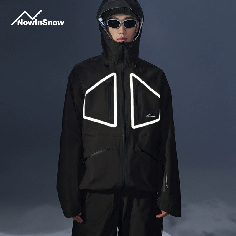 NuJune Ski Wear Costum pentru femei Design cu benzi reflectorizante 2023 Nou profesionist Impermeabil și rezistent la vânt Pantaloni de schi de nișă Charge