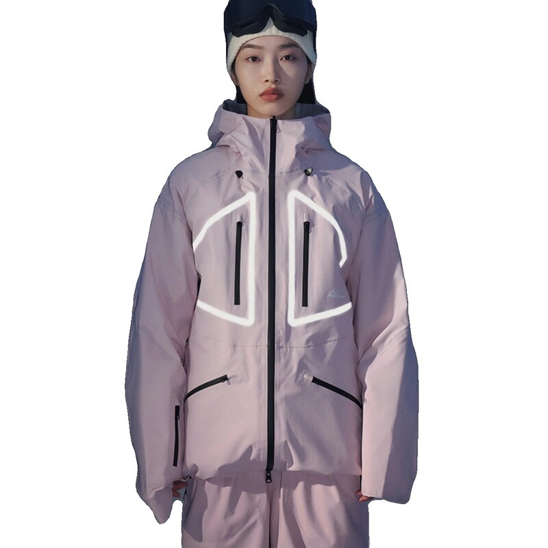 NuJune Ski Wear Costum pentru femei Design cu benzi reflectorizante 2023 Nou profesionist Impermeabil și rezistent la vânt Pantaloni de schi de nișă Charge
