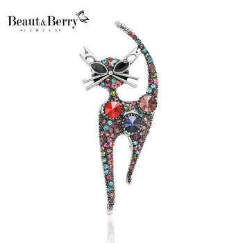 Beaut&Berry Cute σμάλτο γάτες καρφίτσες για γυναίκες Unisex σύνθετες καρφίτσες για πάρτι γραφείου Casual αξεσουάρ Δώρα