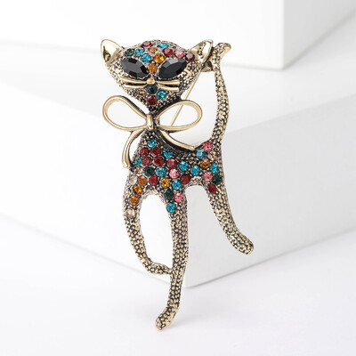 Beaut&Berry jaukas emaljas kaķu saktas sievietēm Unisex dzīvnieku kombinētas piespraudes Biroja ballīšu ikdienas aksesuāri Dāvanas