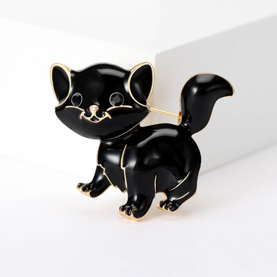 Beaut&Berry jaukas emaljas kaķu saktas sievietēm Unisex dzīvnieku kombinētas piespraudes Biroja ballīšu ikdienas aksesuāri Dāvanas