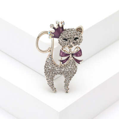 Beaut&Berry jaukas emaljas kaķu saktas sievietēm Unisex dzīvnieku kombinētas piespraudes Biroja ballīšu ikdienas aksesuāri Dāvanas