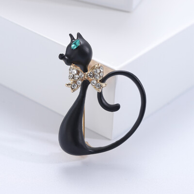 Beaut&Berry jaukas emaljas kaķu saktas sievietēm Unisex dzīvnieku kombinētas piespraudes Biroja ballīšu ikdienas aksesuāri Dāvanas