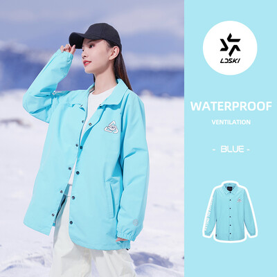 LDSKI ανδρικό γυναικείο μπουφάν για σκι Χειμερινό αδιάβροχο αντιανεμικό κοστούμι σκι με ζεστή ελαστικότητα Snowboard Μπλούζες για χιόνι εξωτερικού χώρου