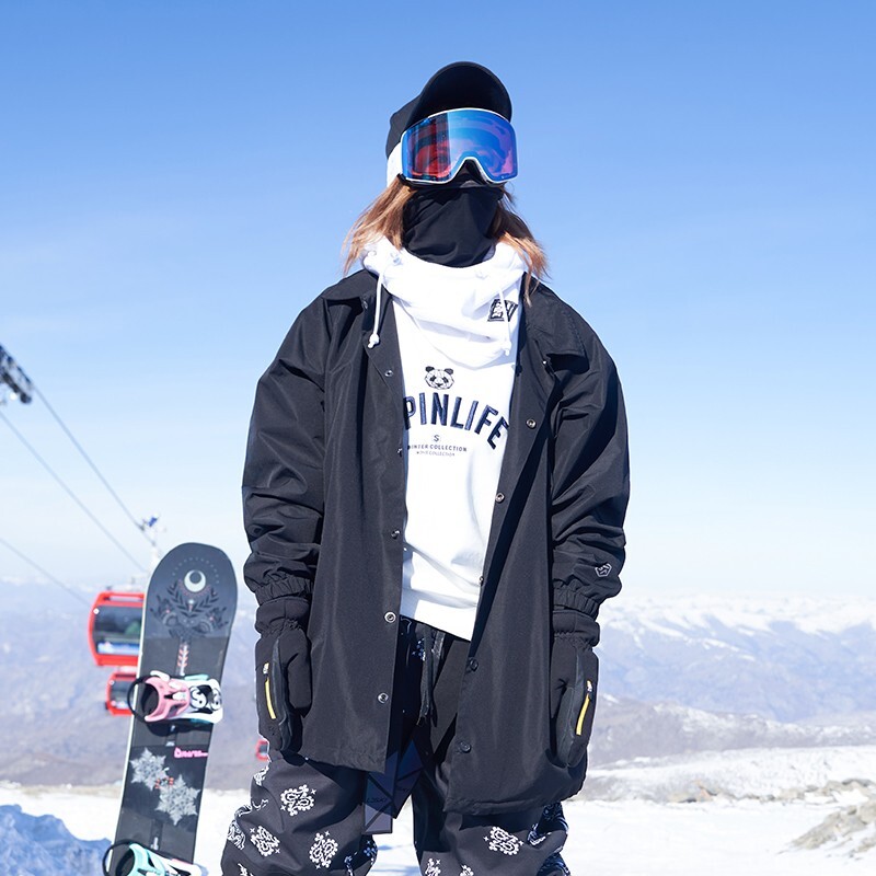 LDSKI ανδρικό γυναικείο μπουφάν για σκι Χειμερινό αδιάβροχο αντιανεμικό κοστούμι σκι με ζεστή ελαστικότητα Snowboard Μπλούζες για χιόνι εξωτερικού χώρου