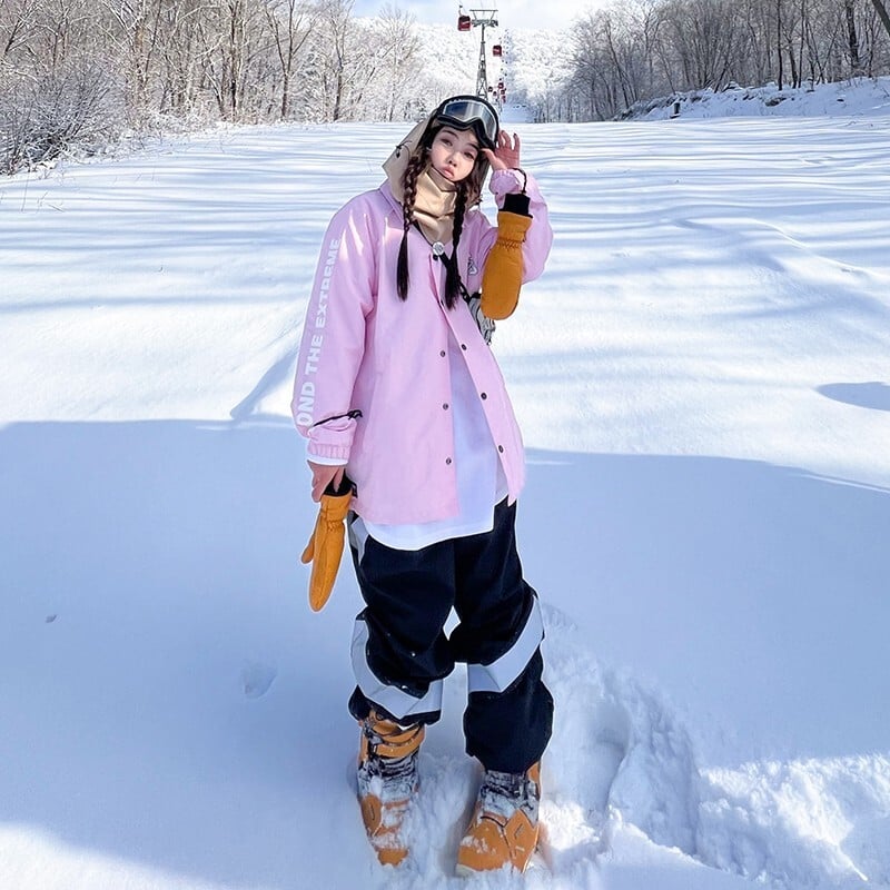 LDSKI ανδρικό γυναικείο μπουφάν για σκι Χειμερινό αδιάβροχο αντιανεμικό κοστούμι σκι με ζεστή ελαστικότητα Snowboard Μπλούζες για χιόνι εξωτερικού χώρου