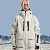 Pāris brīvas ziemas slēpošanas jakas 2025. gada jauni snovborda topi, sabiezināti silti slēpošanas apģērbi āra sporta jaka Ūdensizturīgi sniega mēteļi