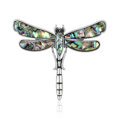 Beaut&Berry Vintage Abalone Shell Kaķu saktas sievietēm Unisex Dragonfly Butterfly Swan Pins Ikdienas aksesuāri Dāvanas