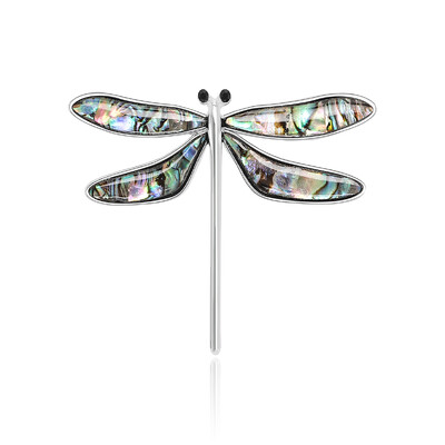 Beaut&Berry Vintage Abalone Shell Kaķu saktas sievietēm Unisex Dragonfly Butterfly Swan Pins Ikdienas aksesuāri Dāvanas