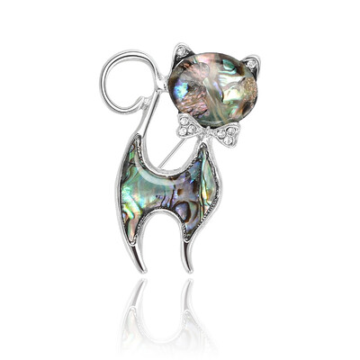 Beaut&Berry Vintage Abalone Shell Kaķu saktas sievietēm Unisex Dragonfly Butterfly Swan Pins Ikdienas aksesuāri Dāvanas