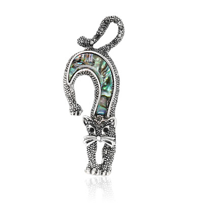 Beaut&Berry Vintage Abalone Shell Kaķu saktas sievietēm Unisex Dragonfly Butterfly Swan Pins Ikdienas aksesuāri Dāvanas