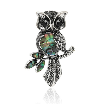 Beaut&Berry Vintage Abalone Shell Kaķu saktas sievietēm Unisex Dragonfly Butterfly Swan Pins Ikdienas aksesuāri Dāvanas