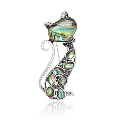 Beaut&Berry Vintage Abalone Shell Kaķu saktas sievietēm Unisex Dragonfly Butterfly Swan Pins Ikdienas aksesuāri Dāvanas