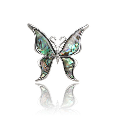 Beaut&Berry Vintage Abalone Shell Kaķu saktas sievietēm Unisex Dragonfly Butterfly Swan Pins Ikdienas aksesuāri Dāvanas