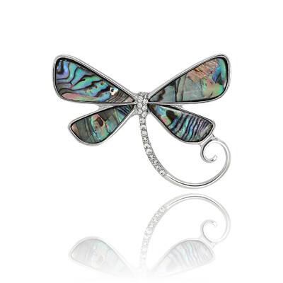 Beaut&Berry Vintage Abalone Shell Kaķu saktas sievietēm Unisex Dragonfly Butterfly Swan Pins Ikdienas aksesuāri Dāvanas