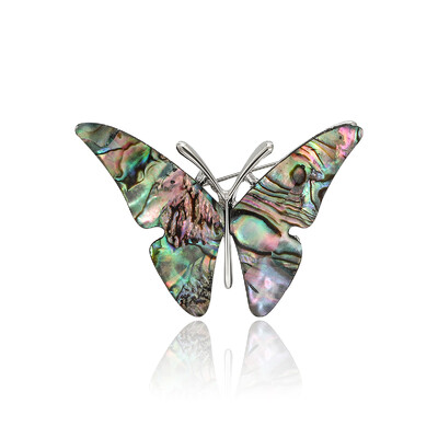 Beaut&Berry Vintage Abalone Shell Kaķu saktas sievietēm Unisex Dragonfly Butterfly Swan Pins Ikdienas aksesuāri Dāvanas