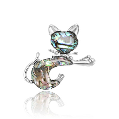 Beaut&Berry Vintage Abalone Shell Kaķu saktas sievietēm Unisex Dragonfly Butterfly Swan Pins Ikdienas aksesuāri Dāvanas