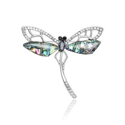 Beaut&Berry Vintage Abalone Shell Kaķu saktas sievietēm Unisex Dragonfly Butterfly Swan Pins Ikdienas aksesuāri Dāvanas