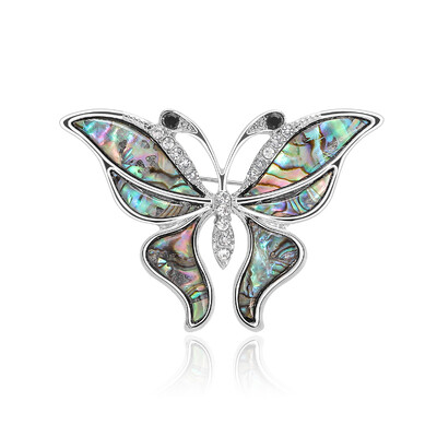 Beaut&Berry Vintage Abalone Shell Kaķu saktas sievietēm Unisex Dragonfly Butterfly Swan Pins Ikdienas aksesuāri Dāvanas