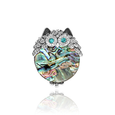 Beaut&Berry Vintage Abalone Shell Kaķu saktas sievietēm Unisex Dragonfly Butterfly Swan Pins Ikdienas aksesuāri Dāvanas