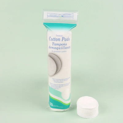 Pamučni jastučići za lice Sredstvo za skidanje šminke Pamuk s centralnom blokadom vode, mekani i otporni na habanje, jednokratna upotreba, čisti pamuk