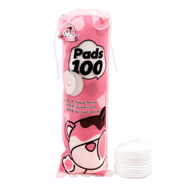 Pamučni jastučići za lice Sredstvo za skidanje šminke Pamuk s centralnom blokadom vode, mekani i otporni na habanje, jednokratna upotreba, čisti pamuk