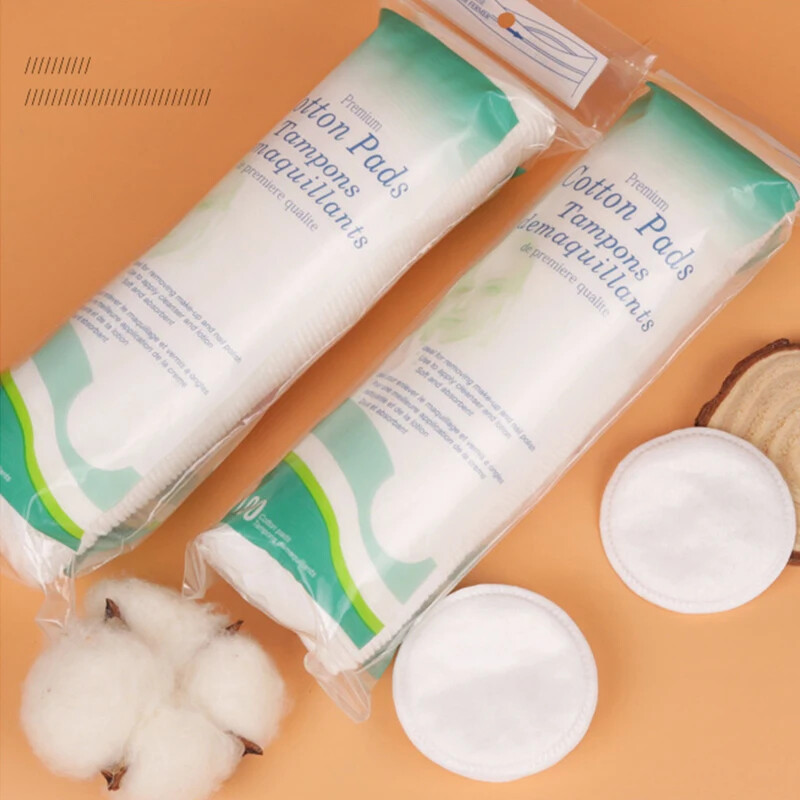 Pamučni jastučići za lice Sredstvo za skidanje šminke Pamuk s centralnom blokadom vode, mekani i otporni na habanje, jednokratna upotreba, čisti pamuk