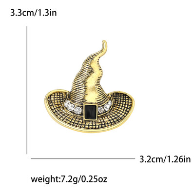 Rhinestone cepures sakta sievietēm unisex emalja ikdienas lietošanai piespraude Biroja ballīte draugs dāvanas rotaslietas aksesuāri