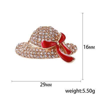 Rhinestone cepures sakta sievietēm unisex emalja ikdienas lietošanai piespraude Biroja ballīte draugs dāvanas rotaslietas aksesuāri