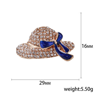 Rhinestone cepures sakta sievietēm unisex emalja ikdienas lietošanai piespraude Biroja ballīte draugs dāvanas rotaslietas aksesuāri