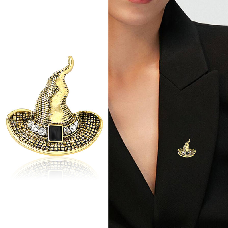 Rhinestone cepures sakta sievietēm unisex emalja ikdienas lietošanai piespraude Biroja ballīte draugs dāvanas rotaslietas aksesuāri