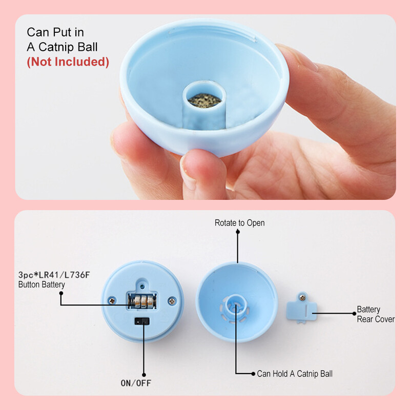 Ķeršanas rotaļlieta Ritošā bumbiņas rotaļlieta ar skaņu gaismu Mājdzīvnieku mūzikas bumbiņu rotaļlieta Kaķēns Interaktīvas apmācības rotaļlietas Kaķēna jautra rotaļlieta
