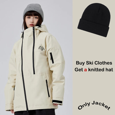 Jachetă de schi 2025, femei bărbați, jachetă de iarnă pentru zăpadă, sport, caldă, pentru schi, în aer liber, impermeabilă, rezistentă la vânt, îmbrăcăminte pentru snowboard nou, haine