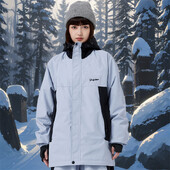 Hódzsekik 2025 szabadtéri női laza férfi szélálló vízálló snowboard kapucnis ruhák felsőkabát tél meleg síelés hó felsők