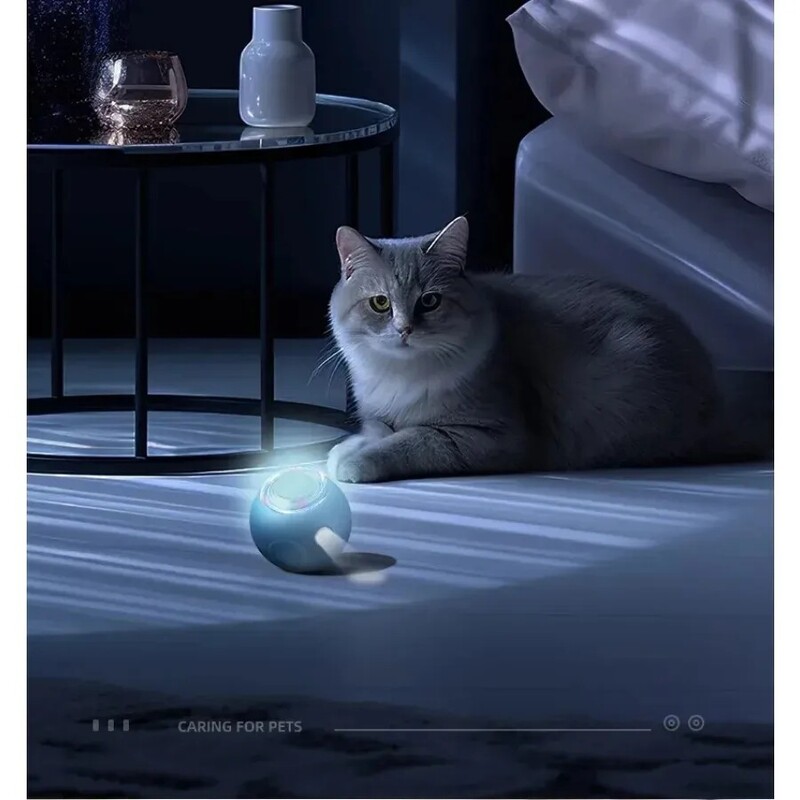 Pametne igračke za mačke s automatskim kotrljanjem Električne igračke s loptom za mačke Interaktivne za mačiće Igračke za igranje u zatvorenom prostoru Dresura mačaka Samopokretne