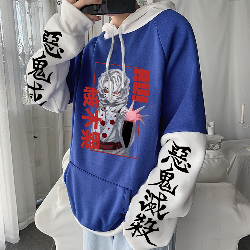 Demon Slayer Anime Hanorace Harajuku Kimetsu No Yaiba Rui Cool Manga Bărbați Streetwear Casual Oversized Bărbați Femei Iarna Hanorace